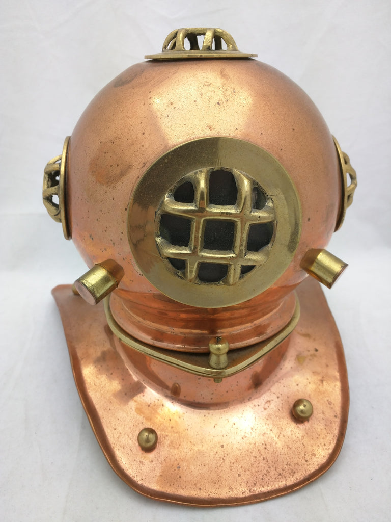 miniature brass diving helmet