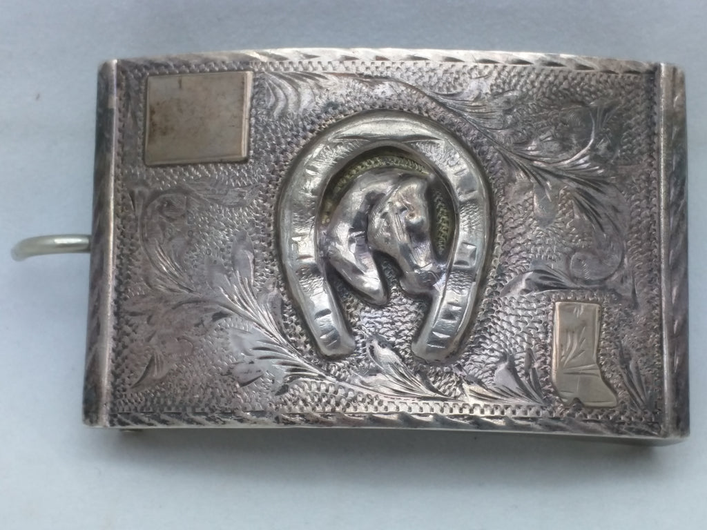 sterling silver western belt buckles