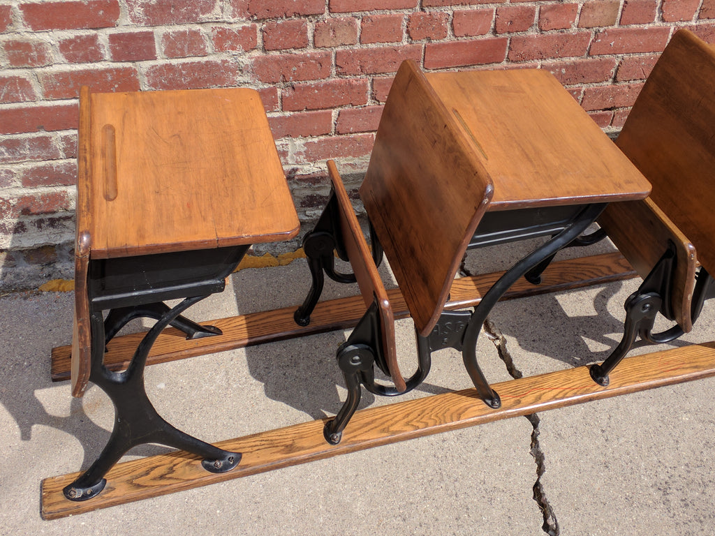 Antique School Desks Row 4 Elementary Desk Chair As Co 5 Vintage