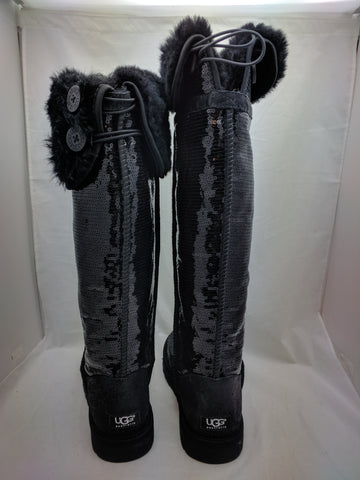 black sequin ugg boots