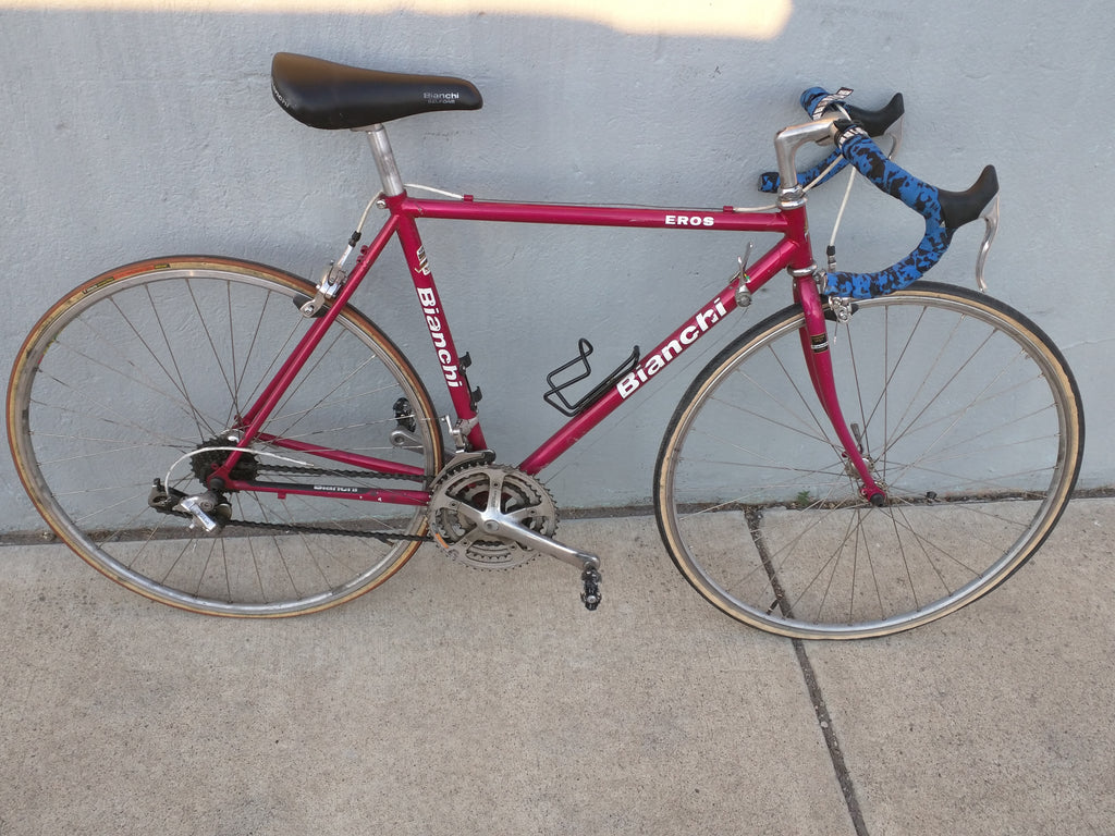 pink racing bike