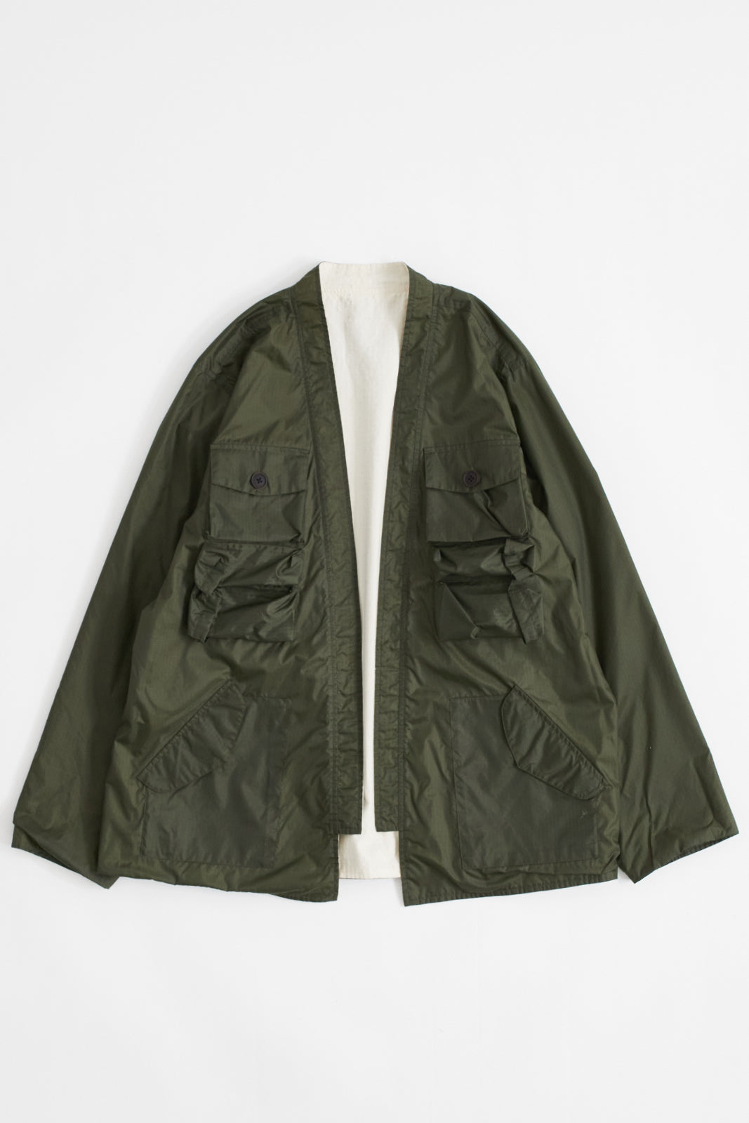 MARRIOR REVERSE COACH'S JACKET - BLACK ATHLETIC MESH / ARMY NYLON