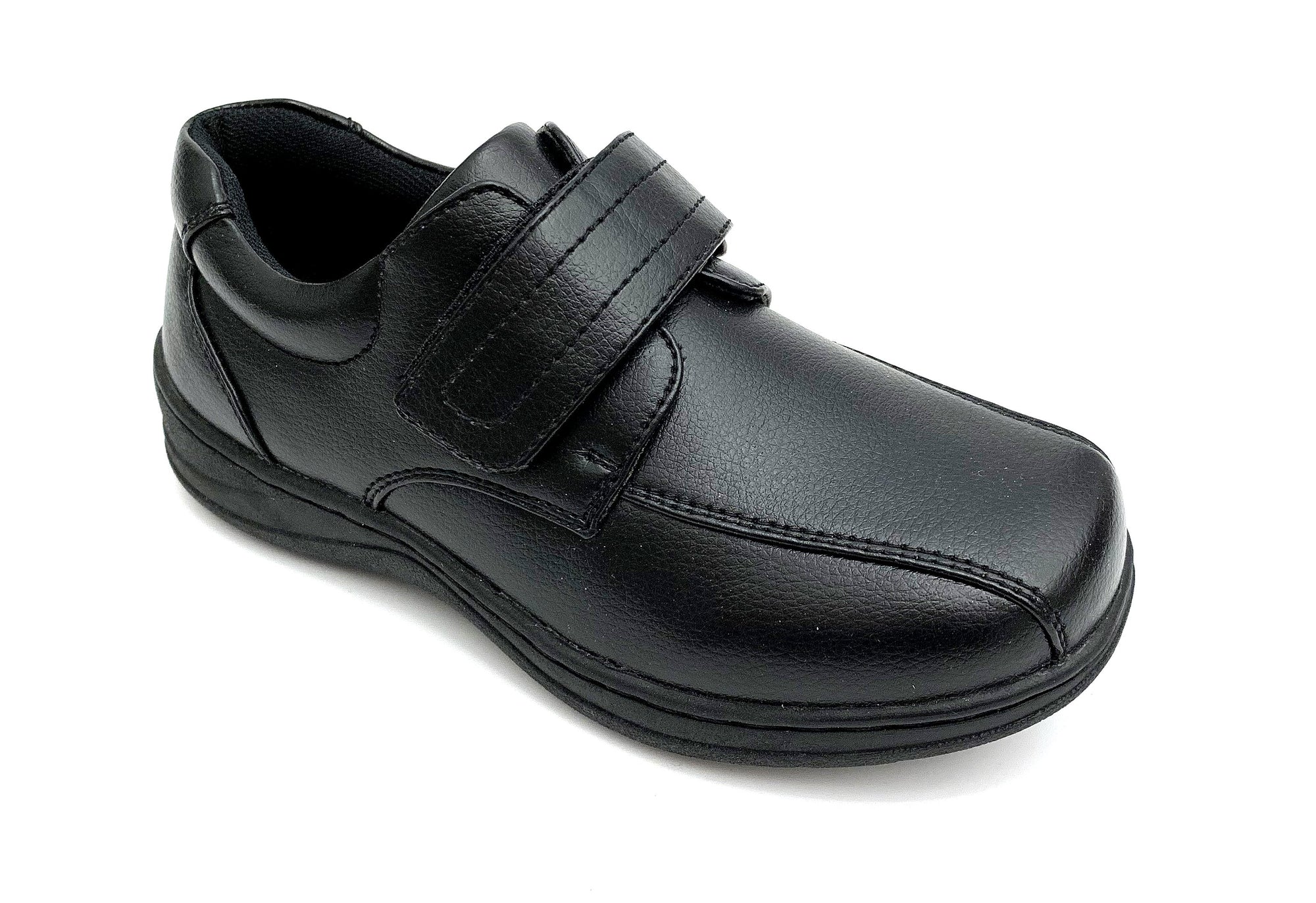 Toddler Boys Black Velcro Shoes– Boston 