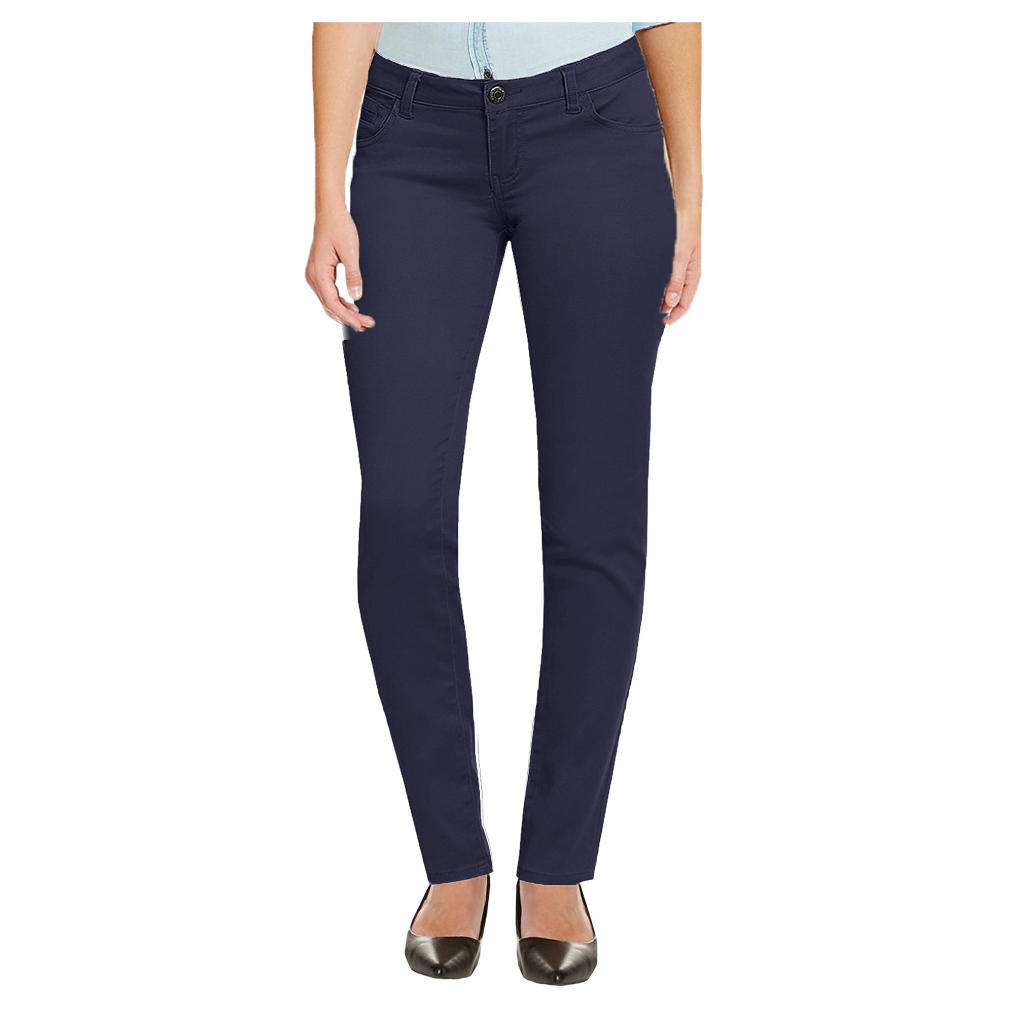 plus size navy blue skinny pants