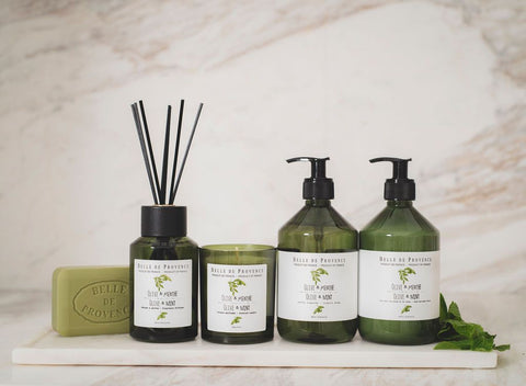 Belle de Provence's Olive Oil collection is infused with olive leaf extract from Provence