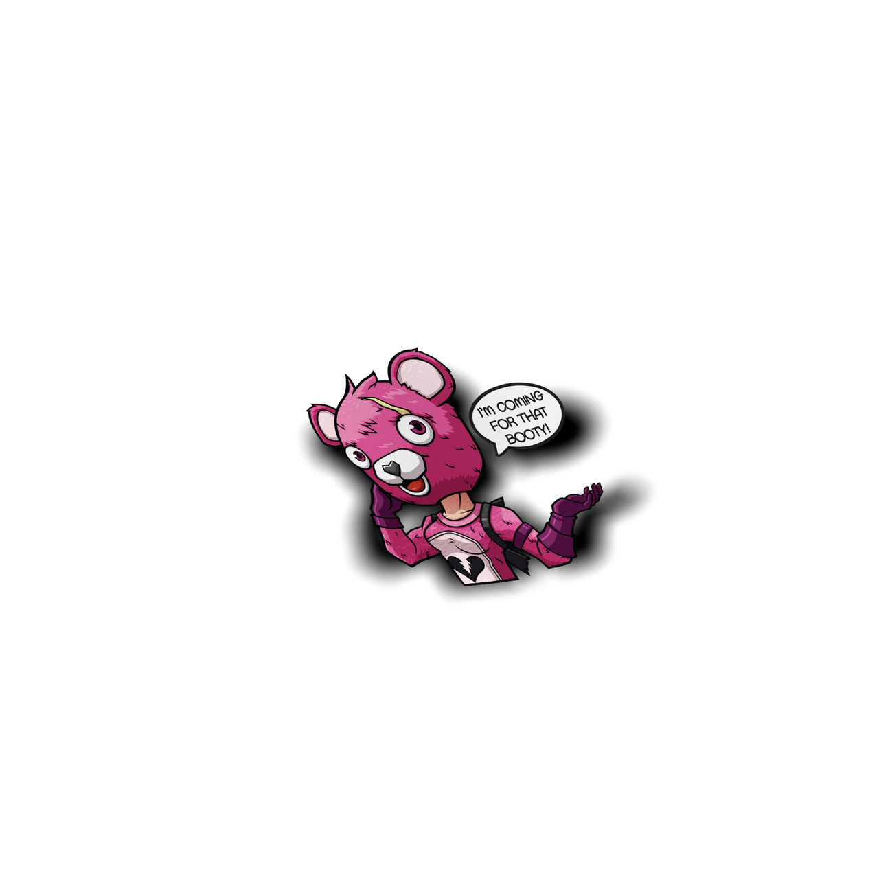 fortnite cuddle team leader skin peeker sticker sticker kawaii desu - imagenes de skins de fortnite kawaii