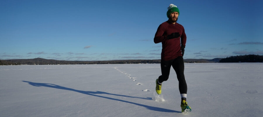 Winter running exercise