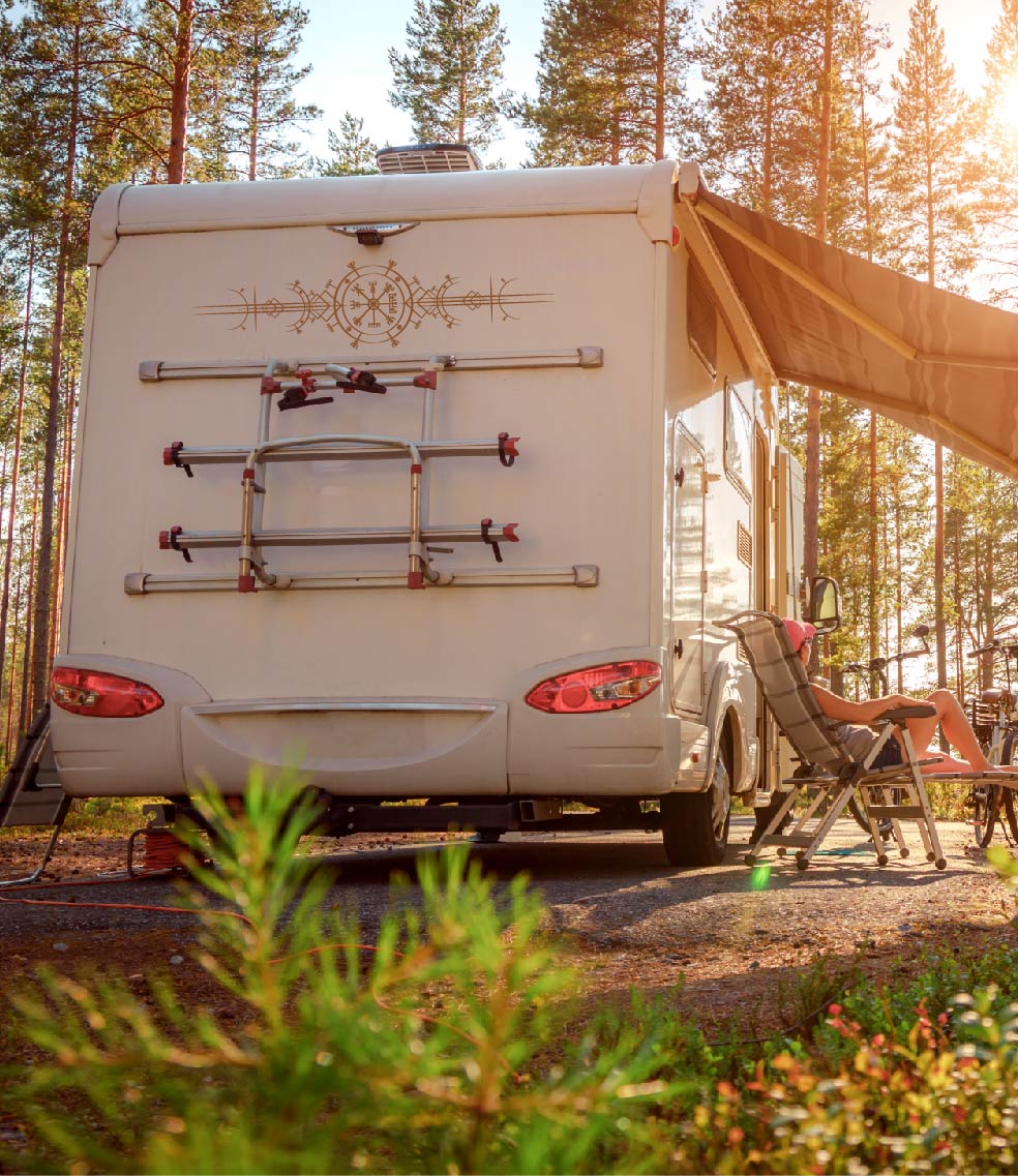 Camping Skyline Wohnmobil & Wohnwagen Aufkleber