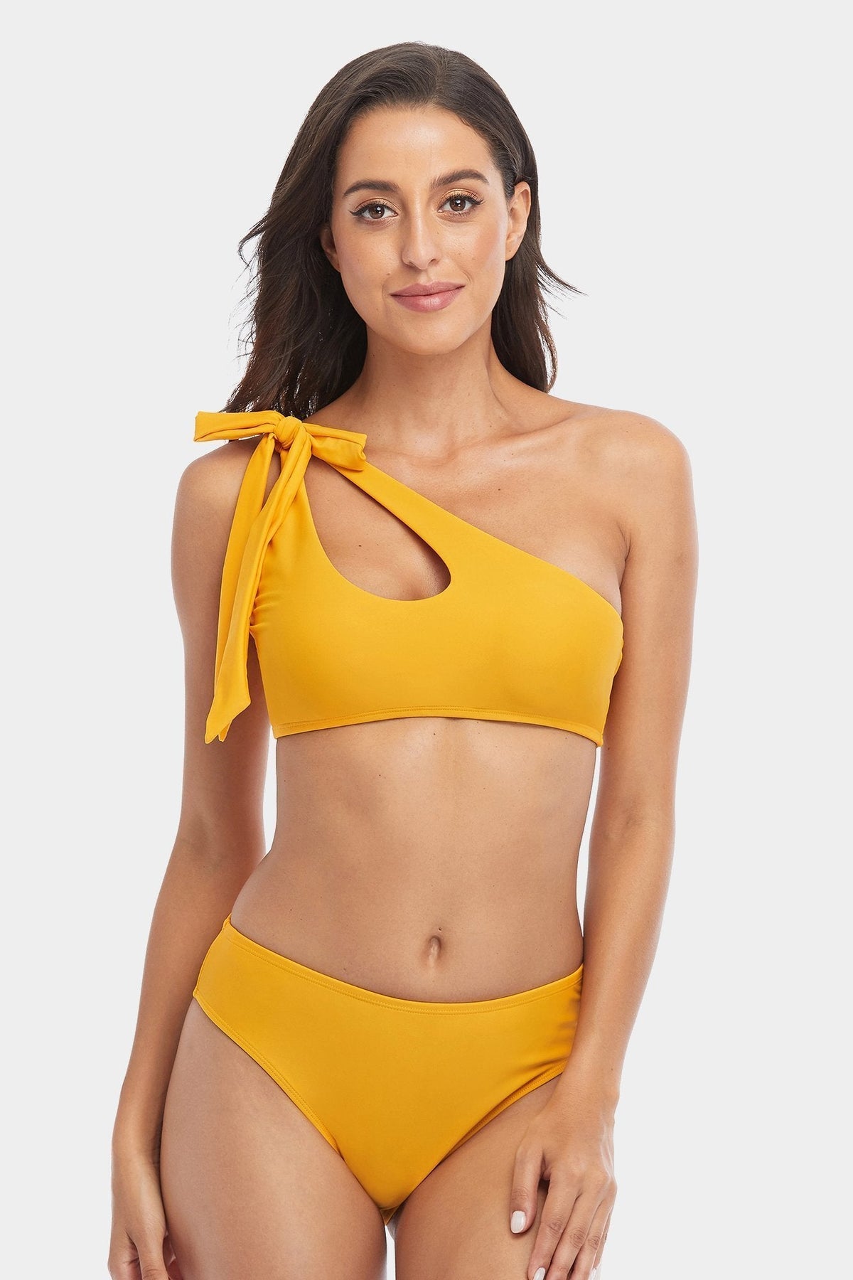 rienda♡oneshoulder Bandeau cup bikini | andrely.com