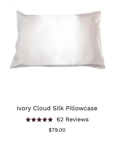 Zove Beauty Ivory Silk Pillowcase