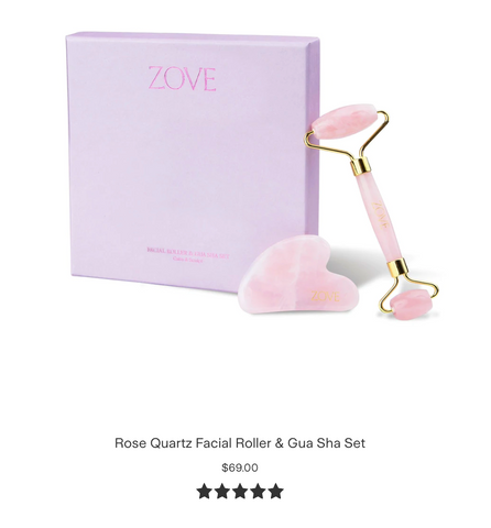 Zove Rose Quartz Facial Set