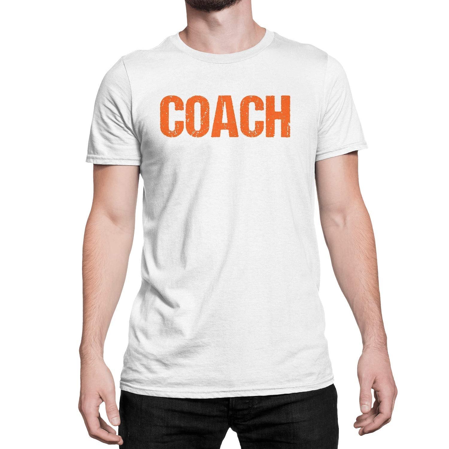 Coach T-Shirt Adult Mens Tee Shirt Front Screen Printed Coaching