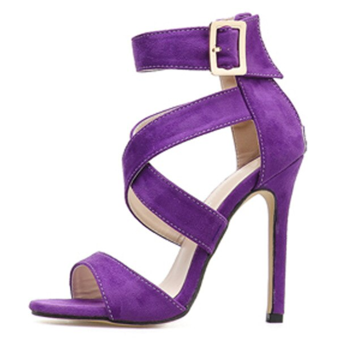 purple sandals