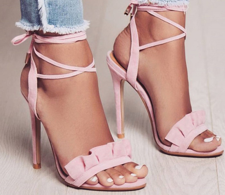 pink high heels