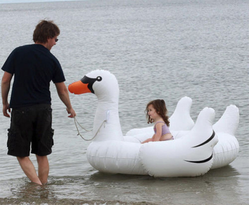 swan inflatable pool toy