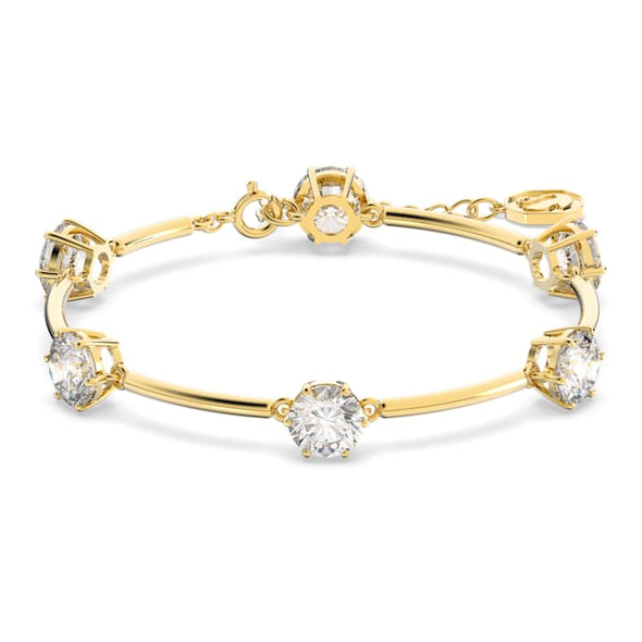 Constella bracelet
Round cut, White, Shiny gold-tone plated