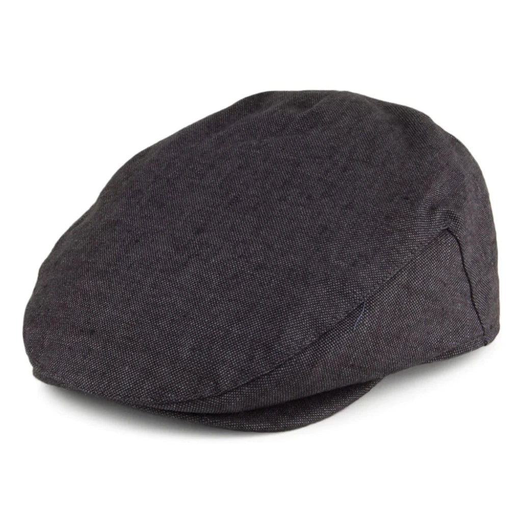 Failsworth Linen Flat Cap - Charcoal – Brisbane Hatters