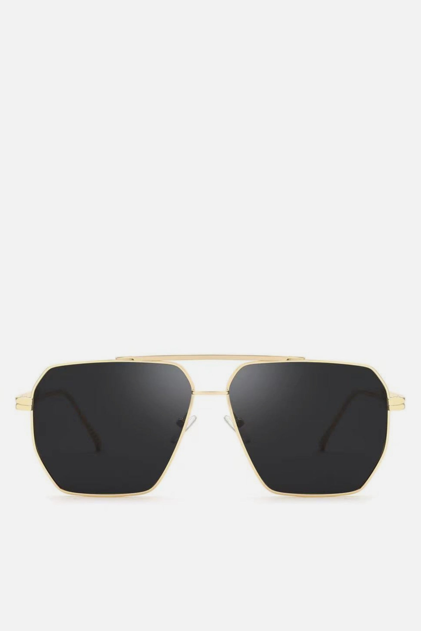 MARSEILLE Black Oversized Square Aviators