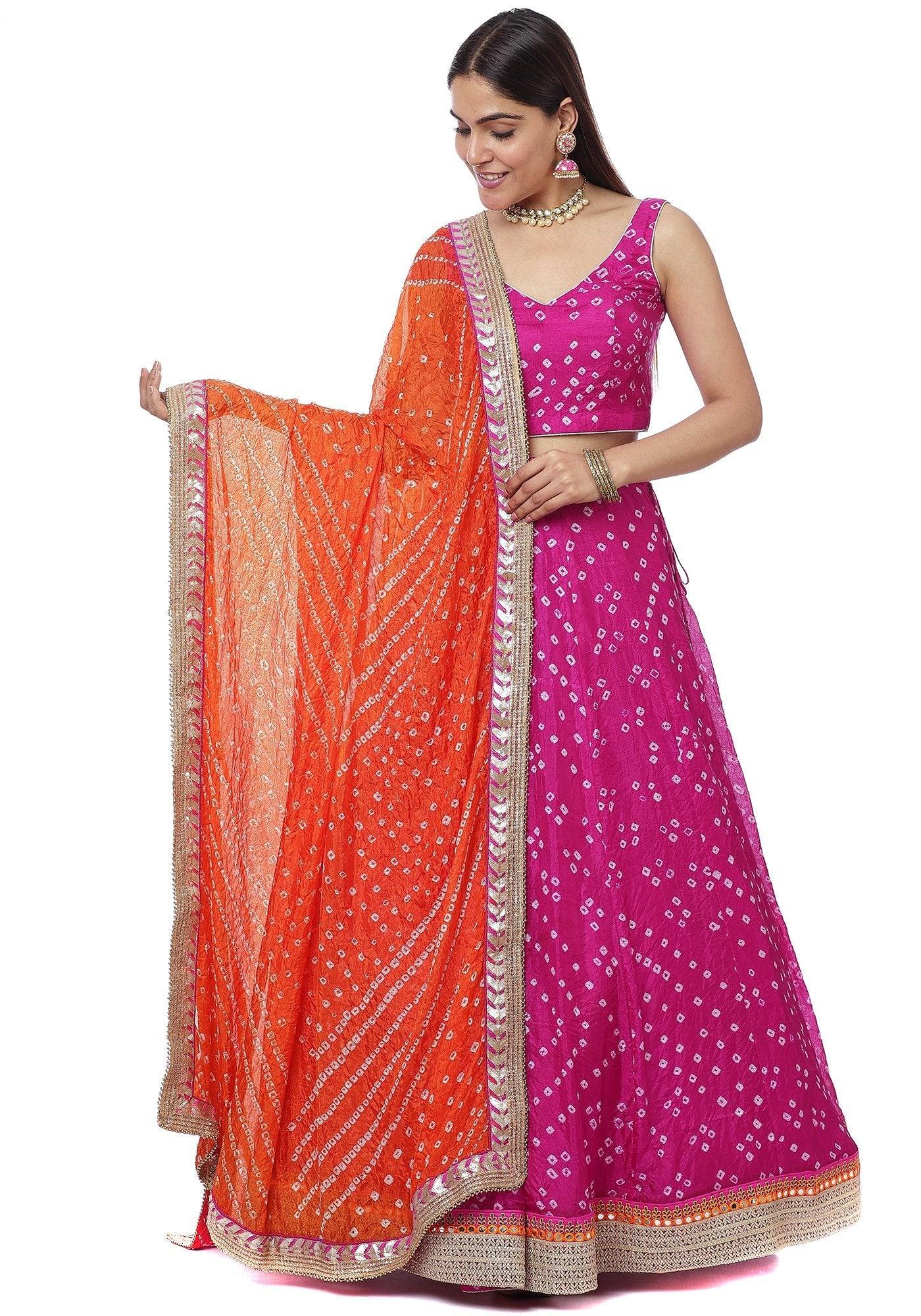 Navratri SPECIAL BANDHANI PRINTED LEHENGA CHOLI