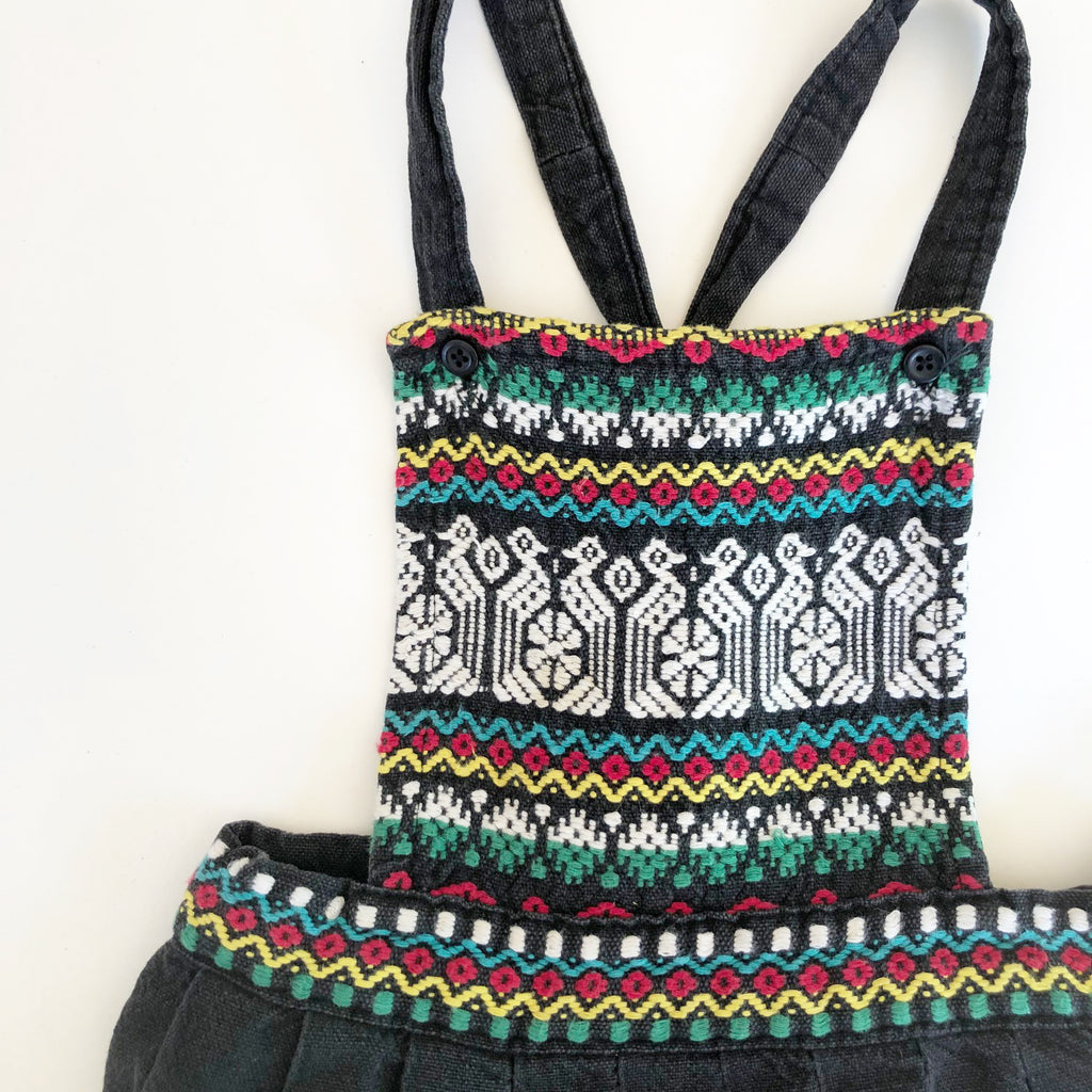 embroidered pinafore