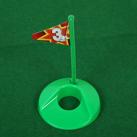 1set Mini Golf Set For Toilet (Note: Flag Base Color Will Be Sent Randomly)