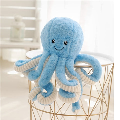 blue mini octopus plush
