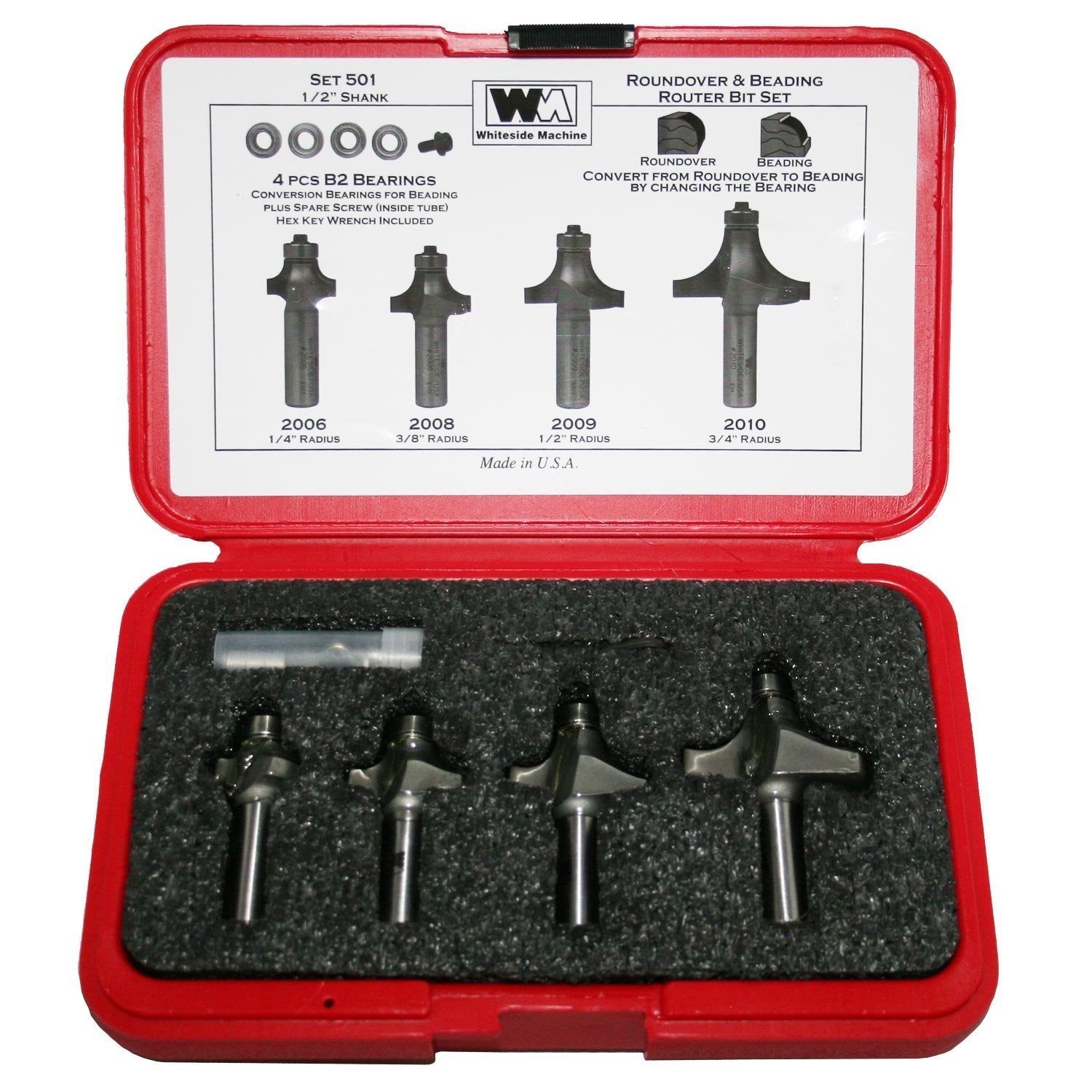 Whiteside Roundover Router Bits with 1/2 inch Shank 200*
