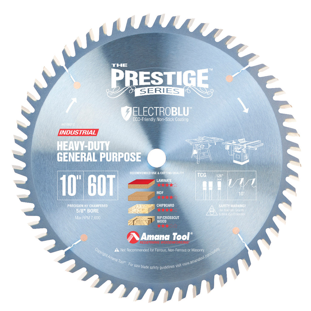 Black & Decker 77-770 Piranha 10-Inch 60 Tooth ATB Saw Blade with 5/8-Inch  Arbor - Circular Saw Blades 