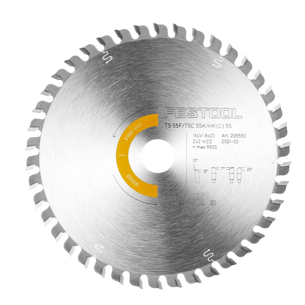 Festool Universal Circular Saw Blade 160mm x 28T ATB with 20mm Bore 20