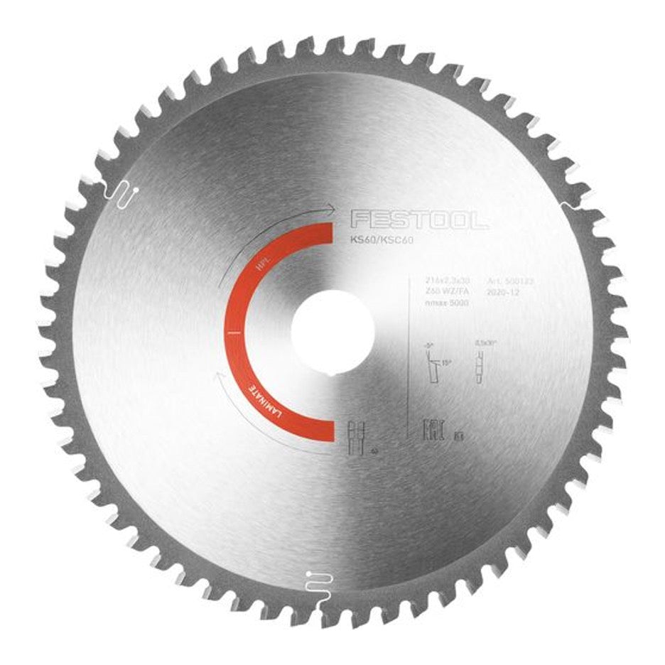 Festool Non-Ferrous Metal Circular Saw Blade 216mm x 64T TCG with 30mm