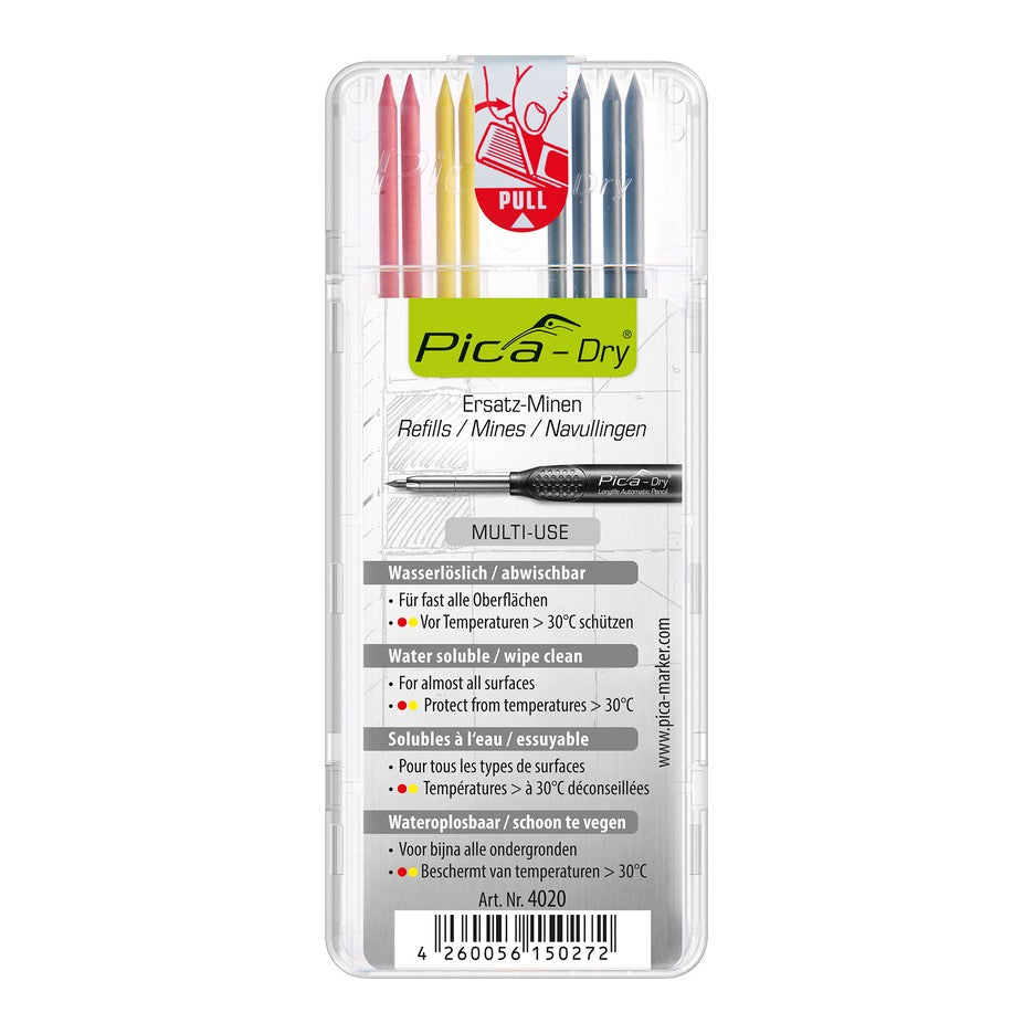 Pica Accessory Set - 5 Coloured Caps for Pica DRY Pencil 55801