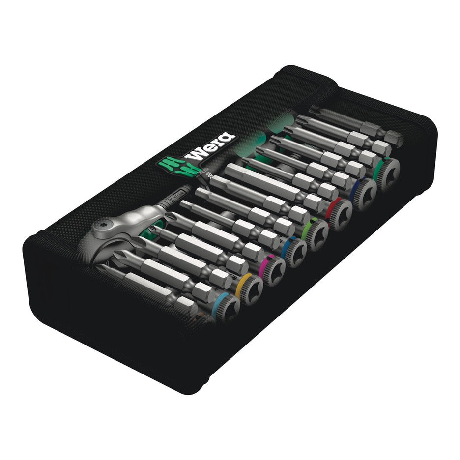 Wera Tools 28-Piece Metric 1/4 Inch Zyklop Speed Ratchet Set 8100 SA 6