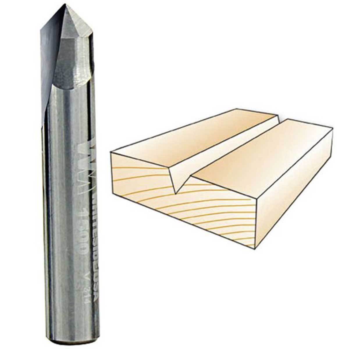 Whiteside V-Groove Router Bits 60 Degree V-Groove Router Bits 15**