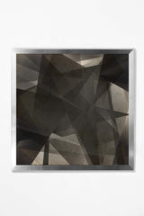 Soft Geometrics Wall Art Wall Art Underglass Silver Frame / 17.25'' X 17.25'' Whom. Home