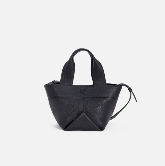 Gusset large pebble leather tote in fern - ro bags