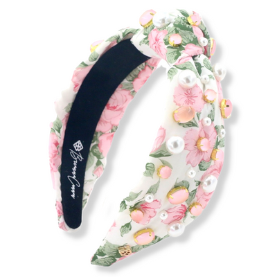 PinktownUSA Floral Monogram Headband
