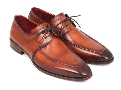 Paul Parkman Men's Brown Leather Derby Shoes