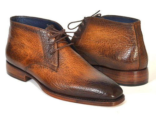 Paul Parkman Handcrafted Brown Camel Chukka Boots