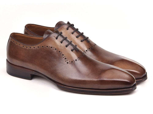 Paul Parkman Men's Antique Brown Oxfords (ID#AG444BRW)