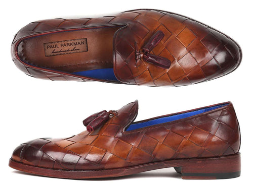 Paul Parkman Men's Brown Braided Loafers