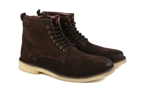 Hound and Hammer Suede Boots, Chocolate