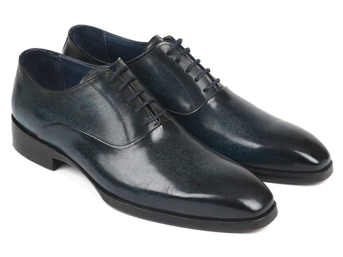 Paul Parkman Men's Navy Plain Toe Oxfords