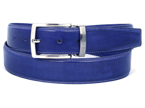 Paul Parkman Cobalt Blue Leather Belt