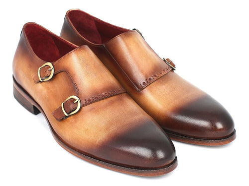 Paul Parkman Two Tone Monkstrap Shoes