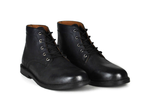 Hound and Hammer Black Leather Men's Boots