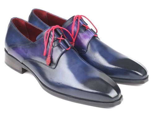 Paul Parkman Blue Ghillie Lacing Dress Shoes