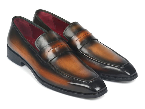Paul Parkman Olive Brown Penny Loafers