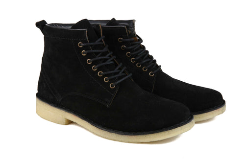 Hound and Hammer Black Suede Hiker Boots