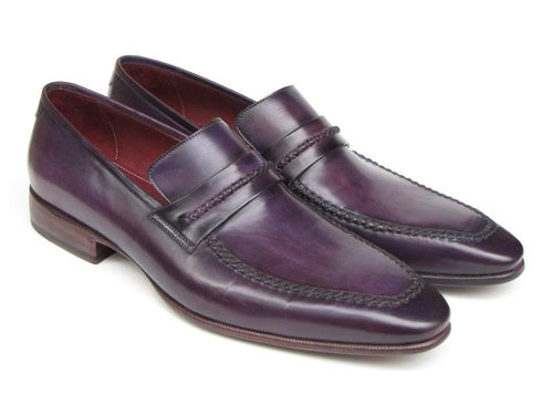 Paul Parkman Purple Loafer Shoes For Men