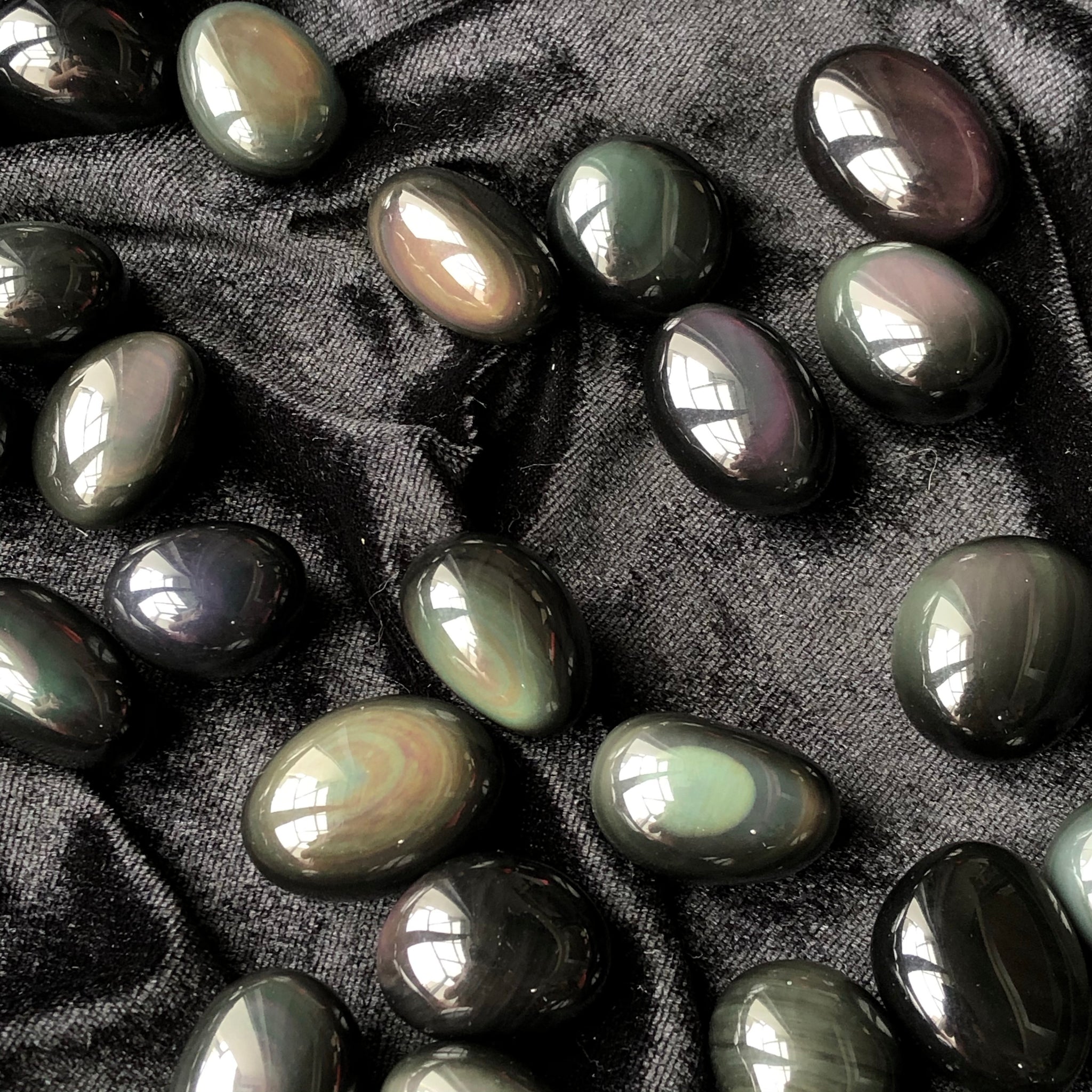 rainbow obsidian stone